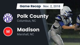 Recap: Polk County  vs. Madison  2018