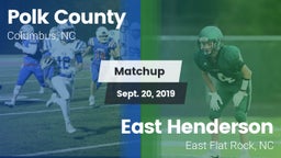 Matchup: Polk County vs. East Henderson  2019