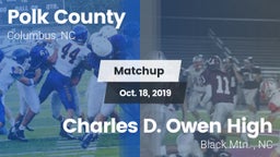 Matchup: Polk County vs. Charles D. Owen High 2019