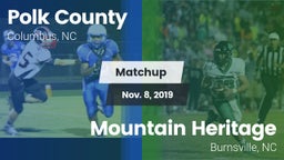 Matchup: Polk County vs. Mountain Heritage  2019