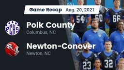 Recap: Polk County  vs. Newton-Conover  2021