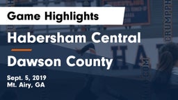 Habersham Central vs Dawson County  Game Highlights - Sept. 5, 2019