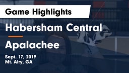 Habersham Central vs Apalachee  Game Highlights - Sept. 17, 2019