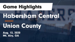 Habersham Central vs Union County  Game Highlights - Aug. 13, 2020