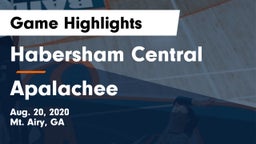 Habersham Central vs Apalachee  Game Highlights - Aug. 20, 2020