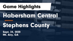 Habersham Central vs Stephens County  Game Highlights - Sept. 24, 2020