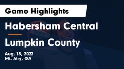 Habersham Central vs Lumpkin County  Game Highlights - Aug. 18, 2022