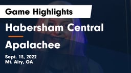 Habersham Central vs Apalachee  Game Highlights - Sept. 13, 2022