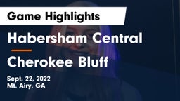 Habersham Central vs Cherokee Bluff   Game Highlights - Sept. 22, 2022