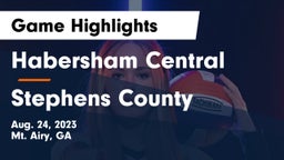 Habersham Central vs Stephens County  Game Highlights - Aug. 24, 2023