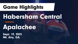 Habersham Central vs Apalachee  Game Highlights - Sept. 19, 2023