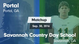 Matchup: Portal vs. Savannah Country Day School 2016