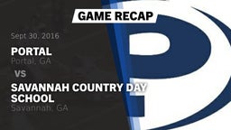 Recap: Portal  vs. Savannah Country Day School 2016
