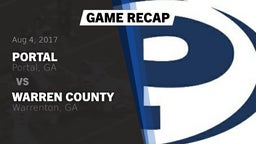 Recap: Portal  vs. Warren County  2017