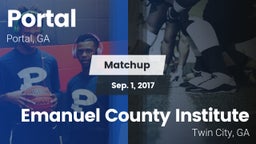 Matchup: Portal vs. Emanuel County Institute  2017