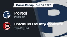 Recap: Portal  vs. Emanuel County Institute  2022
