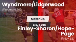 Matchup: Wyndmere/Lidgerwood vs. Finley-Sharon/Hope-Page  2017