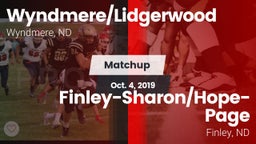 Matchup: Wyndmere/Lidgerwood vs. Finley-Sharon/Hope-Page  2019