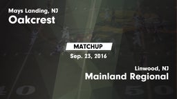Matchup: Oakcrest vs. Mainland Regional  2016