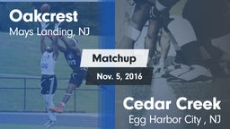 Matchup: Oakcrest vs. Cedar Creek  2016