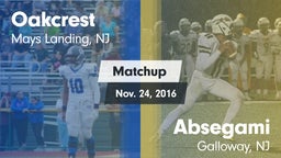 Matchup: Oakcrest vs. Absegami  2016