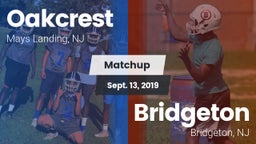Matchup: Oakcrest vs. Bridgeton  2019