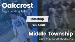 Matchup: Oakcrest vs. Middle Township  2019