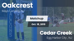 Matchup: Oakcrest vs. Cedar Creek  2019