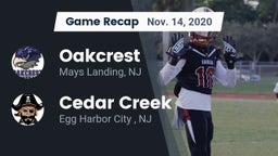 Recap: Oakcrest  vs. Cedar Creek  2020