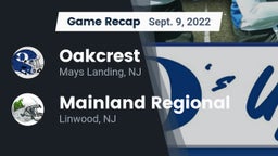 Recap: Oakcrest  vs. Mainland Regional  2022