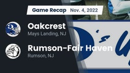 Recap: Oakcrest  vs. Rumson-Fair Haven  2022