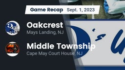 Recap: Oakcrest  vs. Middle Township  2023