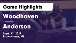 Woodhaven  vs Anderson  Game Highlights - Sept. 12, 2019