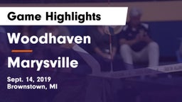 Woodhaven  vs Marysville  Game Highlights - Sept. 14, 2019