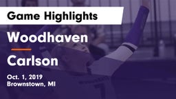 Woodhaven  vs Carlson  Game Highlights - Oct. 1, 2019