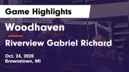 Woodhaven  vs Riverview Gabriel Richard Game Highlights - Oct. 24, 2020