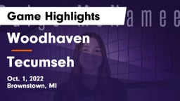 Woodhaven  vs Tecumseh  Game Highlights - Oct. 1, 2022
