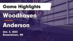 Woodhaven  vs Anderson  Game Highlights - Oct. 3, 2023