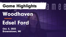 Woodhaven  vs Edsel Ford  Game Highlights - Oct. 5, 2023