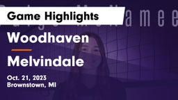 Woodhaven  vs Melvindale  Game Highlights - Oct. 21, 2023