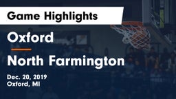 Oxford  vs North Farmington  Game Highlights - Dec. 20, 2019