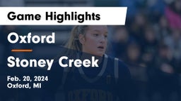 Oxford  vs Stoney Creek  Game Highlights - Feb. 20, 2024