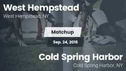 Matchup: West Hempstead vs. Cold Spring Harbor  2016