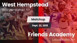 Matchup: West Hempstead vs. Friends Academy  2018