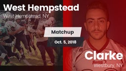Matchup: West Hempstead vs. Clarke  2018