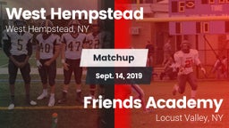 Matchup: West Hempstead vs. Friends Academy  2019