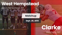 Matchup: West Hempstead vs. Clarke  2019