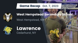 Recap: West Hempstead Secondary School vs. Lawrence  2023