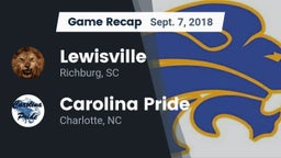 Recap: Lewisville  vs. Carolina Pride  2018