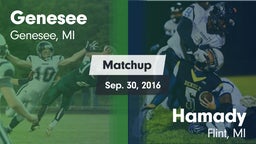 Matchup: Genesee vs. Hamady  2016